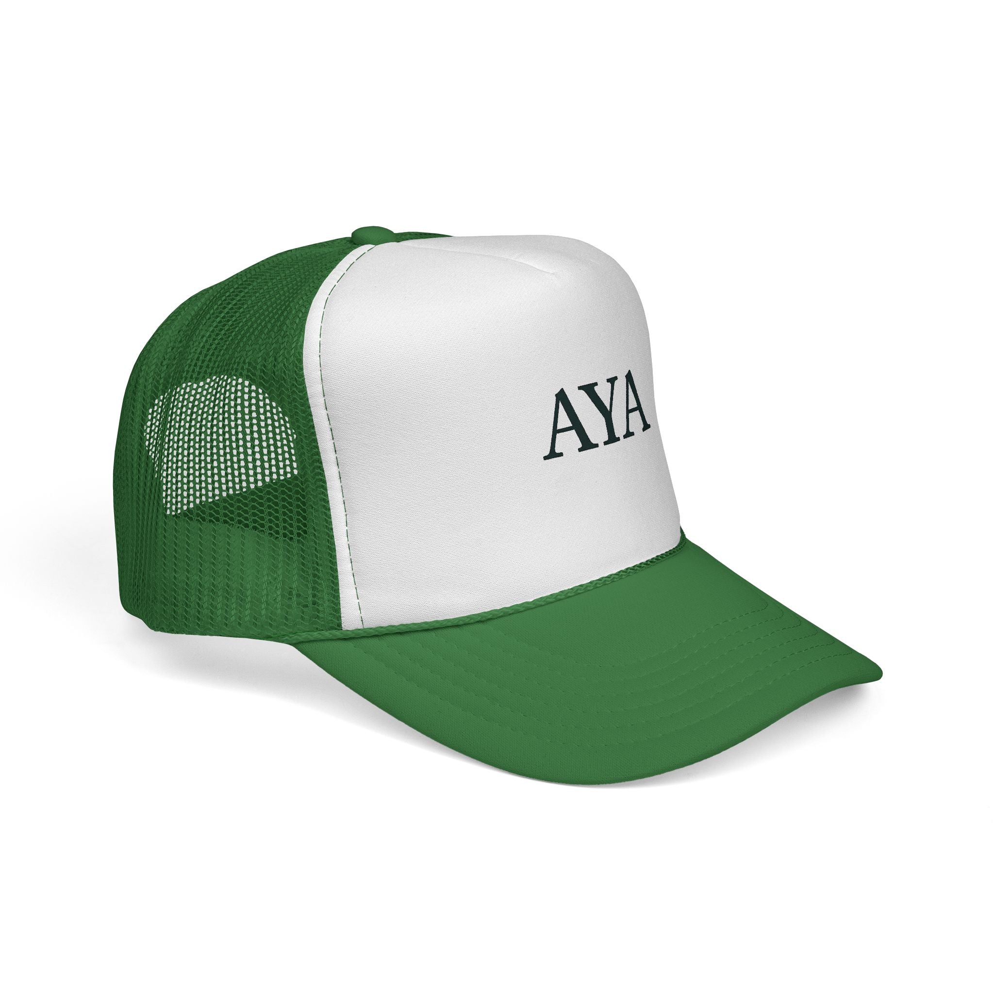 Evergreen Cap — Minimal Monogram Mesh Hat